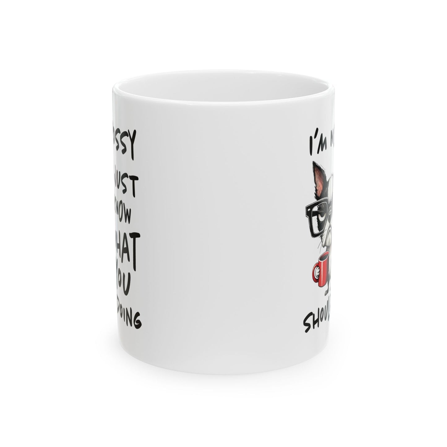 Mug with Funny Dog Design, Gift for Dog Lovers, Coffee Mug, Funny Quote Mug, Humorous Pet Lover Gift, Ceramic Cup