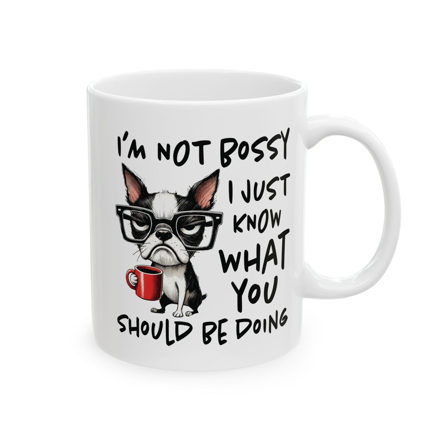 Mug with Funny Dog Design, Gift for Dog Lovers, Coffee Mug, Funny Quote Mug, Humorous Pet Lover Gift, Ceramic Cup